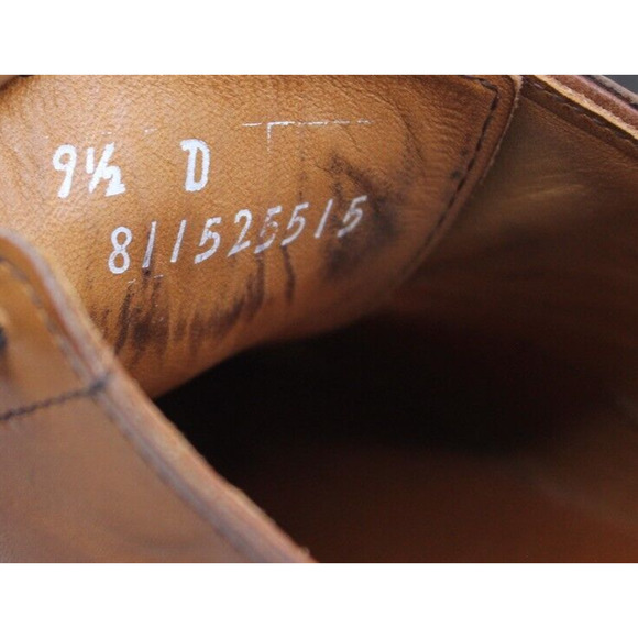 Polo Ralph Lauren Saddle Brown cap toe Broque oxford Shoes Made in USA US 9.5 D main image 6